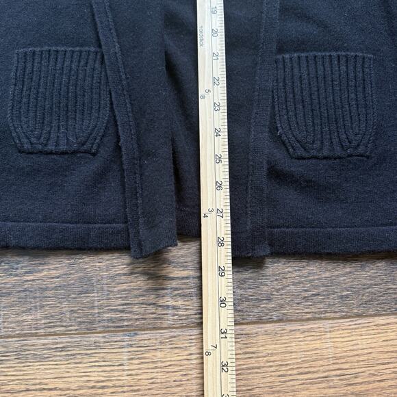 Enzo Mantovani 100% Cashmere Cardigan Sweater Black NWT Made in Italy Women’s S - Picture 5 of 6